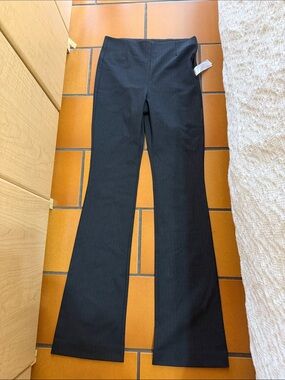 Zara Women’s Black Pinstripe Flared Dress Pants